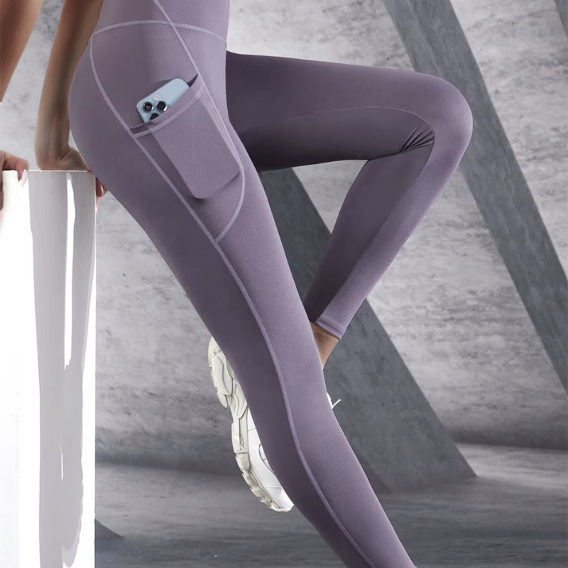 High Waist Leggings - Dual Pockets