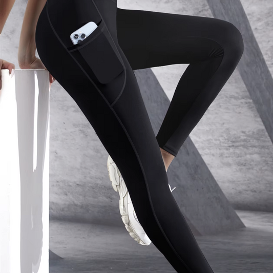 High Waist Leggings - Dual Pockets