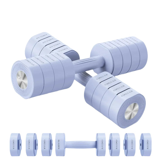 Versatile adjustable dumbbells for strength and toning, ideal for home workouts, gym training, and full body dumbbell workouts. In Blue Color.