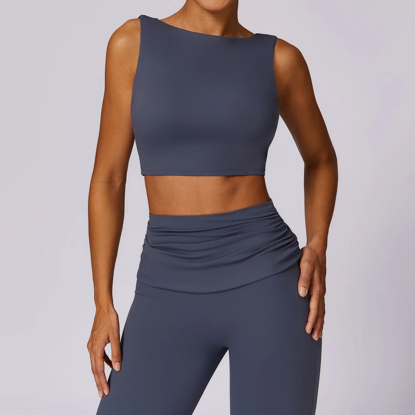 Front view of Everyday Sports Bra in a sleek seamless design.