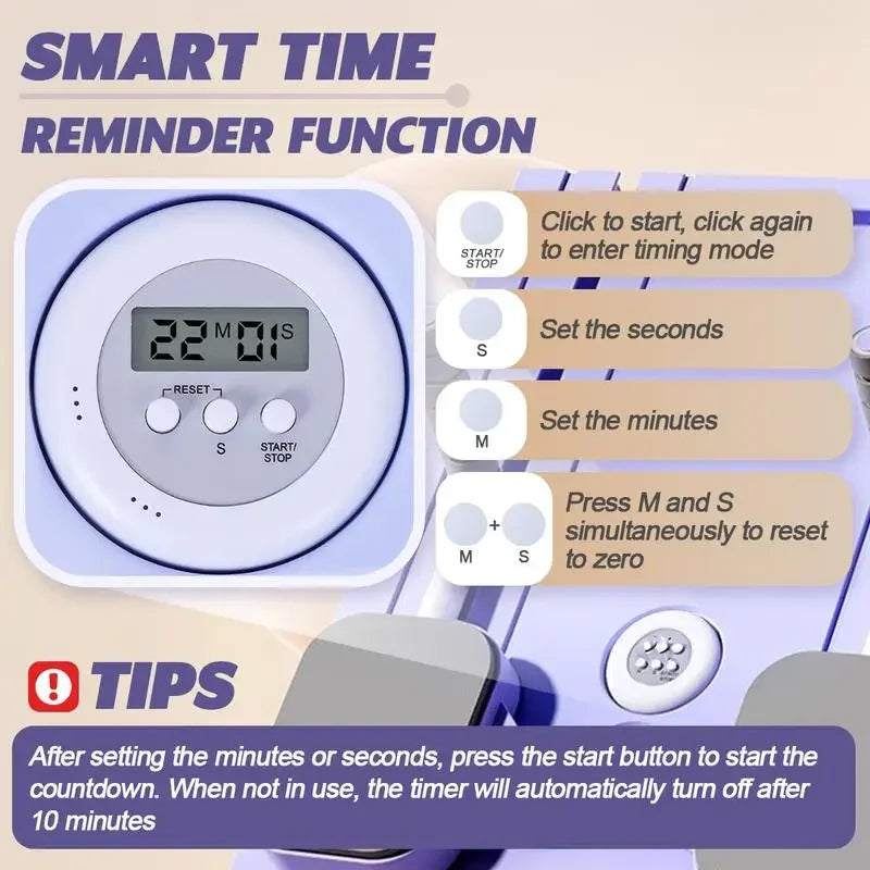 Built-in timer and resistance band slots for tracking and customization.