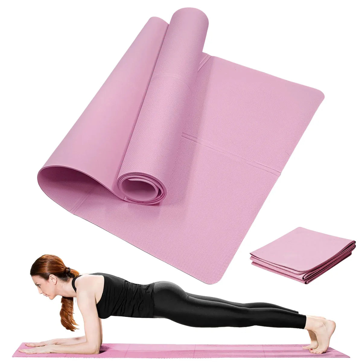 Foldable Yoga Mat for Yoga and Pilates – Lightweight and Portable